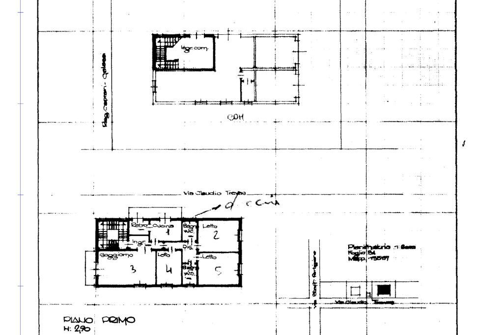 Villa Via Claudio Treves, Carpi - planimetria 1