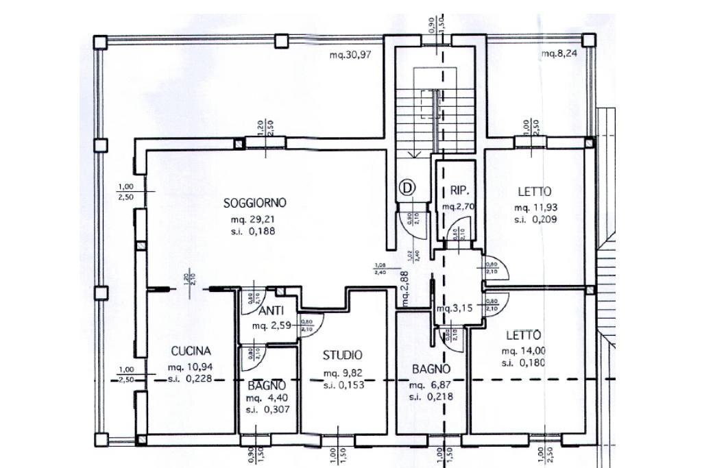 Attic Via C. Colombo, Soliera - floor plans 1