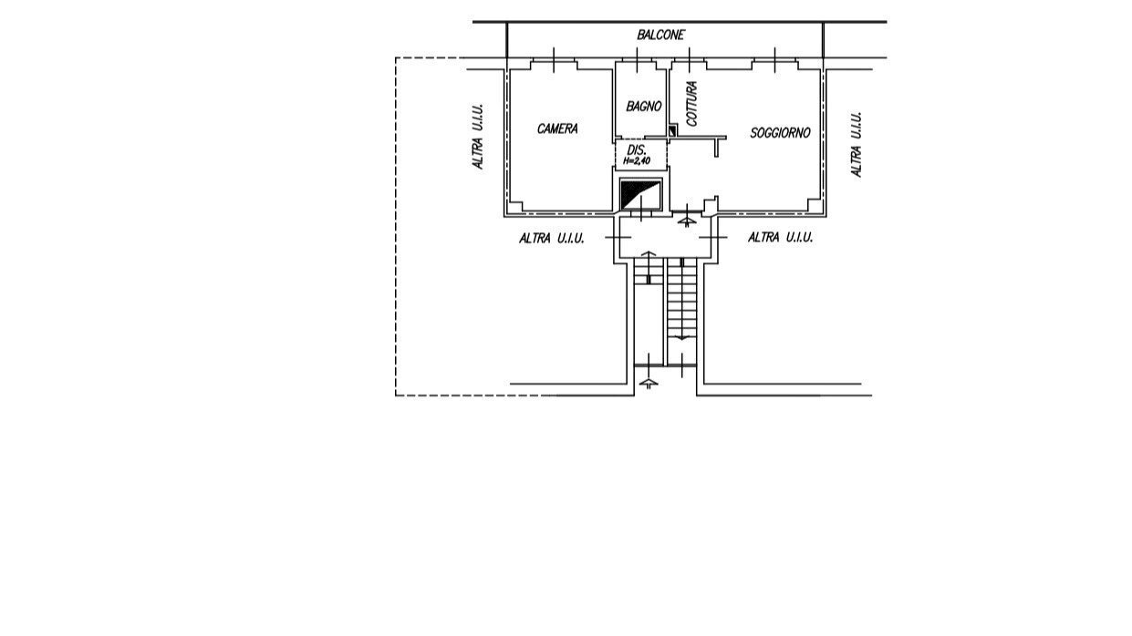 Bilocale via Torino, Rho - planimetria 1