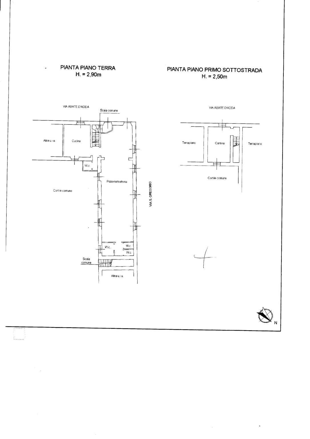 Negozio via Abate d'Adda, 48, Arcore - planimetria 1