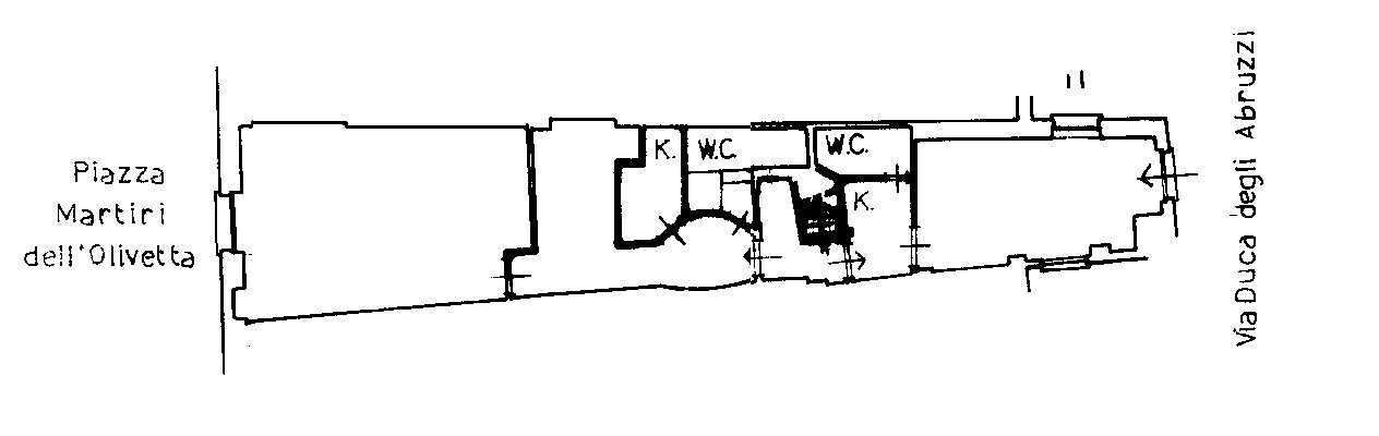 Three-room apartment piazza Martiri dell'Olivetta, 35, Portofino - floor plans 1