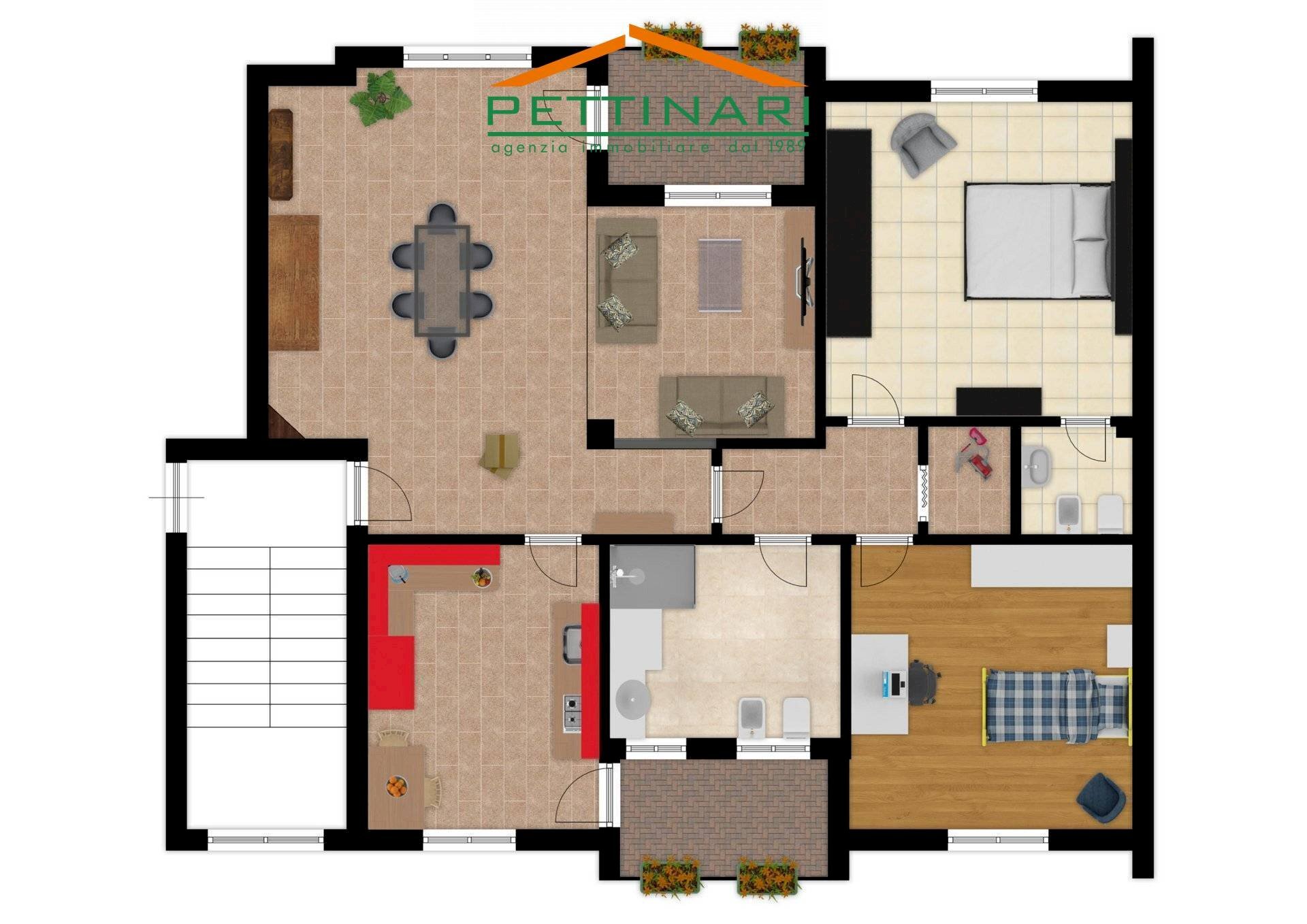 Foto 2 - Quadrilocale via Gigli, Porto Recanati - planimetria 1