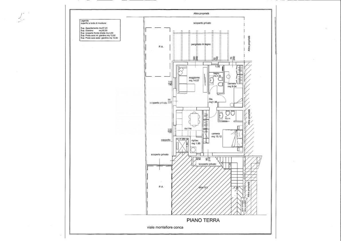 Foto 6 - Trilocale Viale Montefiore Conca
 
5, Riccione - planimetria 1