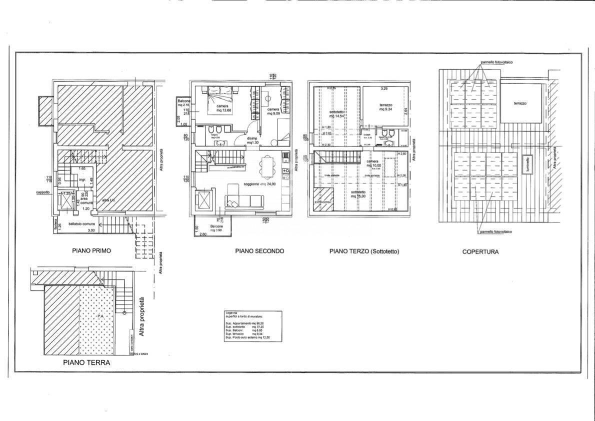 Foto 7 - Four-room apartment Viale Montefiore Conca
 
5, Riccione - floor plans 1