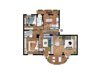 Pianta 2D - Quadrilocale Via Sardegna
 
66, Palermo - foto 10