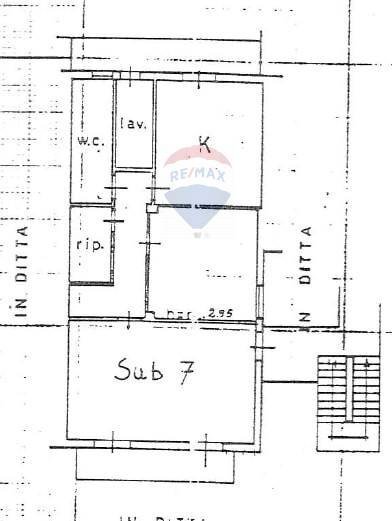 Pianta 2D - Trilocale Via Nazionale Guardia
 
55, Acireale - planimetria 1