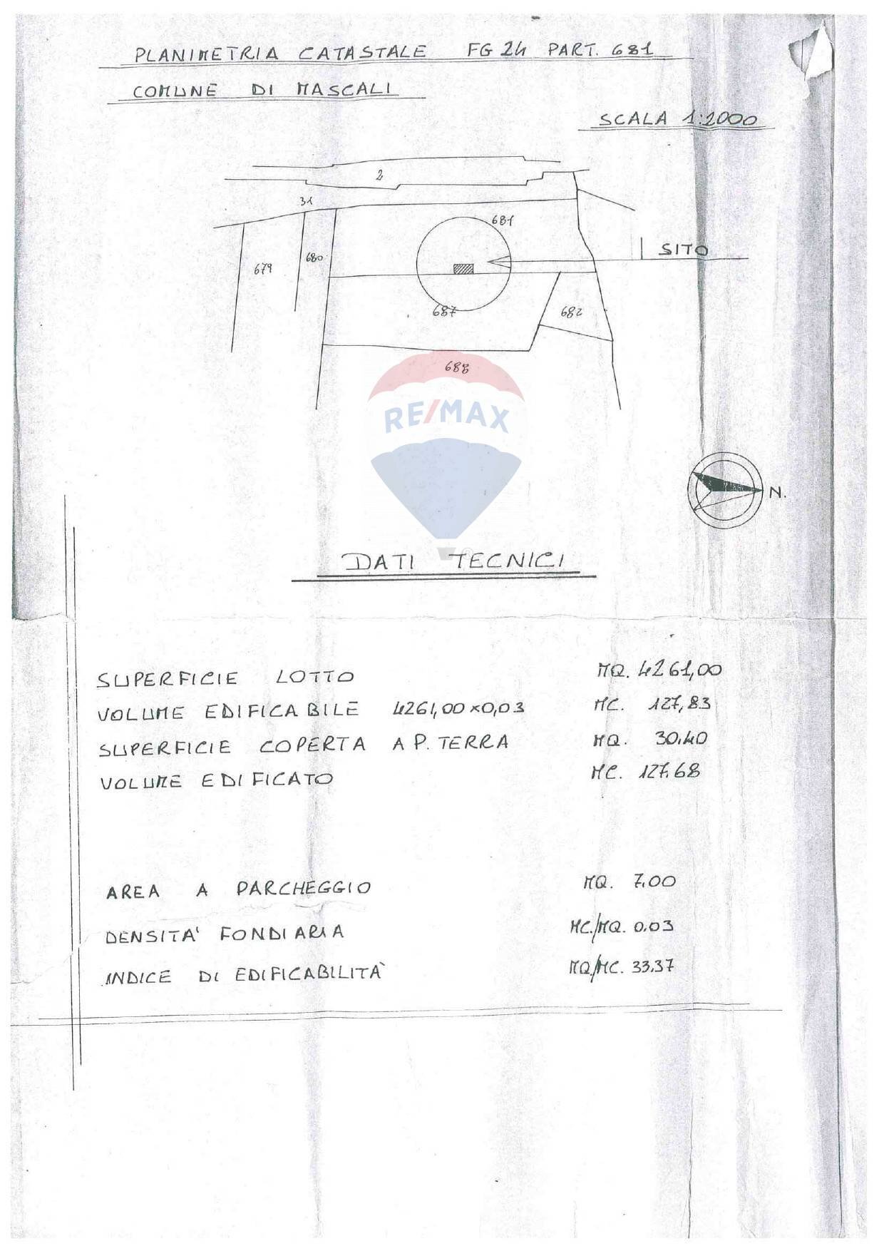 Pianta 2D - Agricultural land Contrada Portosalvo, Mascali - floor plans 1
