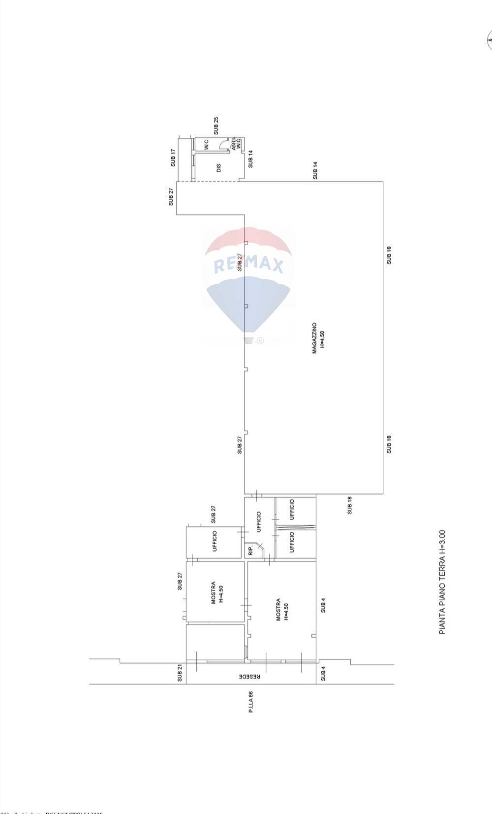 Pianta 2D - Commercial Premises Via Arezzo
 
132, Foiano della Chiana - floor plans 1