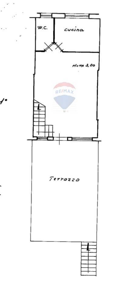 Pianta 2D - Trilocale Ardea - planimetria 1