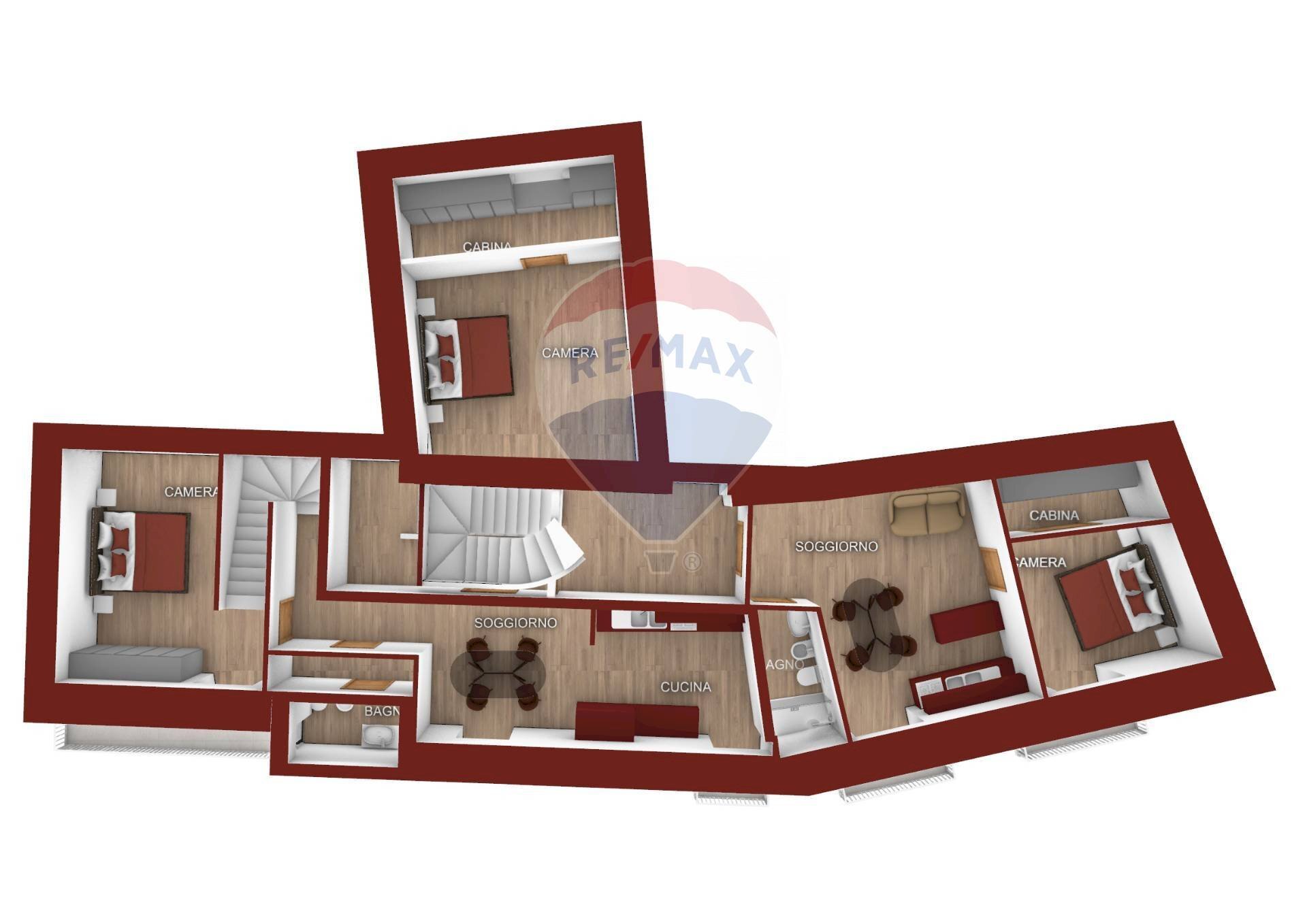 Pianta 3D - Appartamento Corso Vittorio Emanuele Terzo
 
150, Monte Sant'Angelo - foto 1