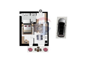 Pianta 2D - Bilocale GENERALE ARDOINO
 
205, Diano Marina - foto 2