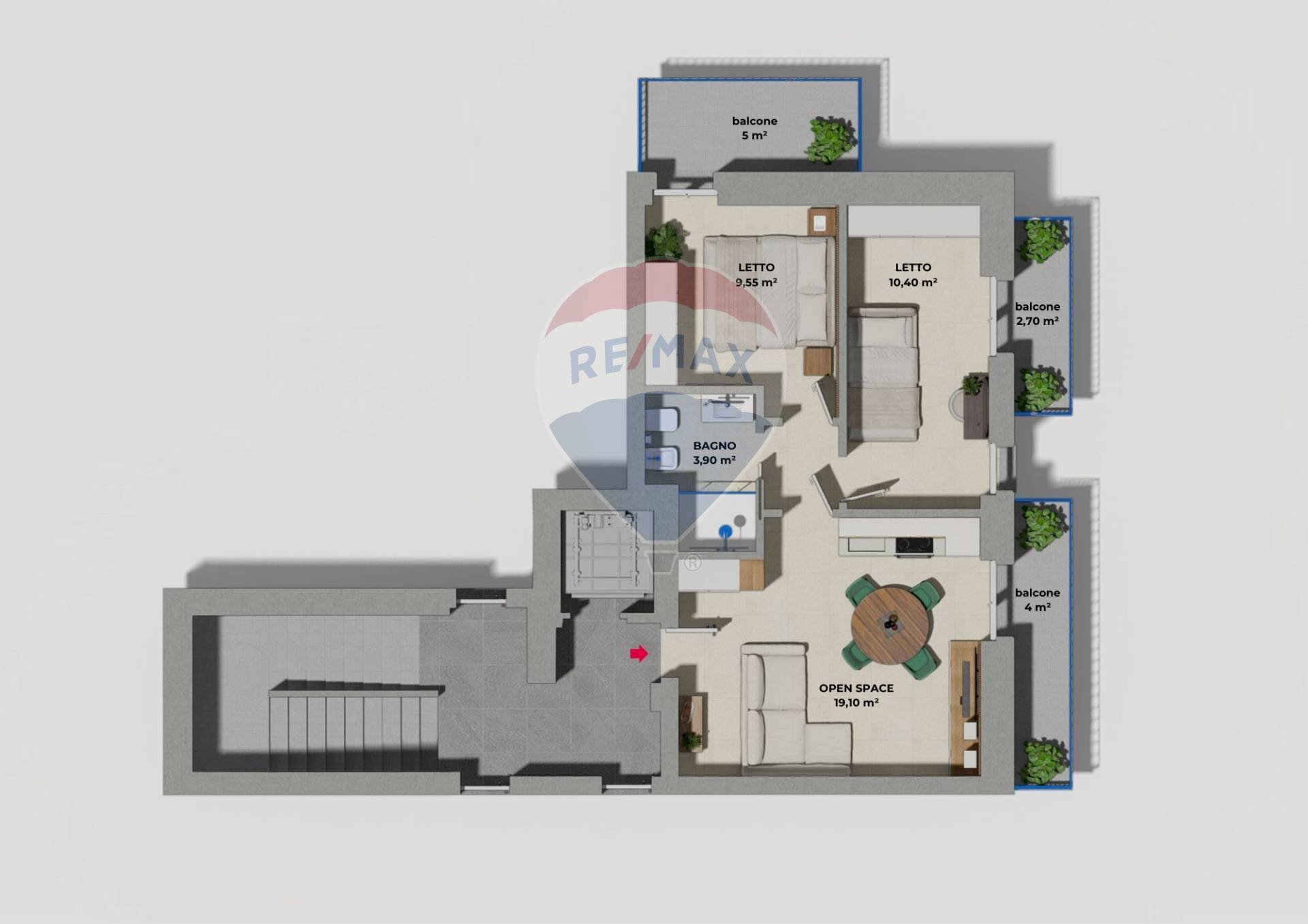 Pianta 2D - Trilocale generale ardoino
 
205, Diano Marina - planimetria 1