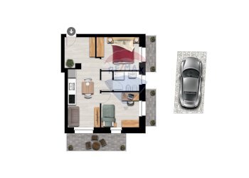 Pianta 2D - Trilocale GENERALE ARDOINO
 
205, Diano Marina - foto 2