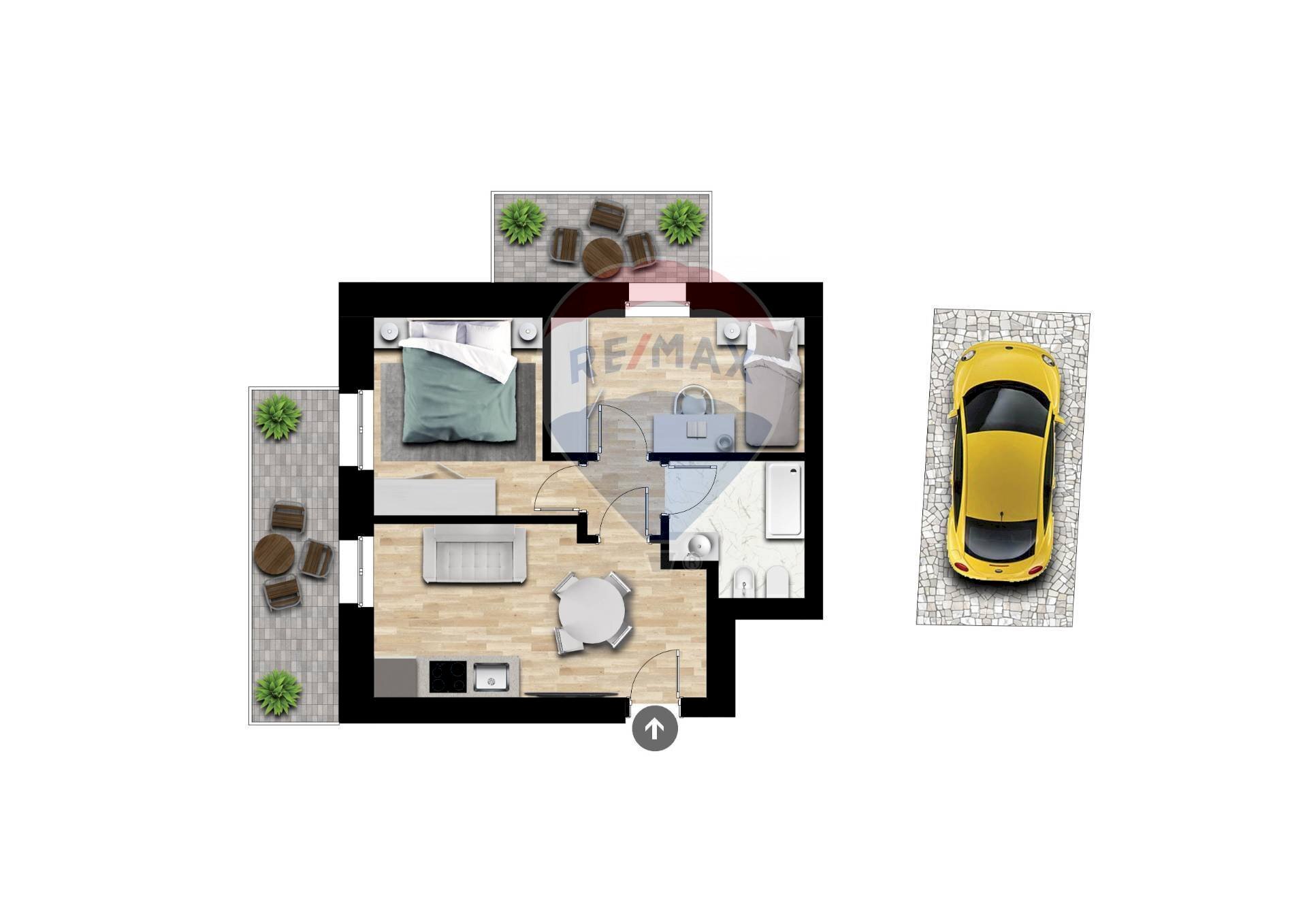 Pianta 2D - Trilocale GENERALE ARDOINO
 
205, Diano Marina - planimetria 1