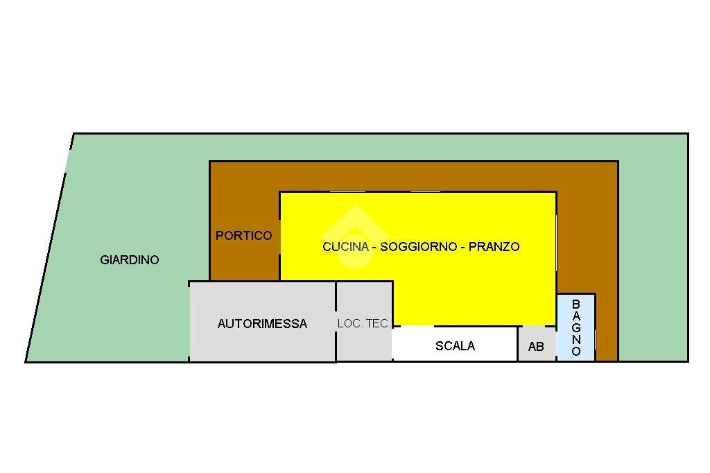 Porzione di casa Via Orecchia, Tavazzano con Villavesco - planimetria 1