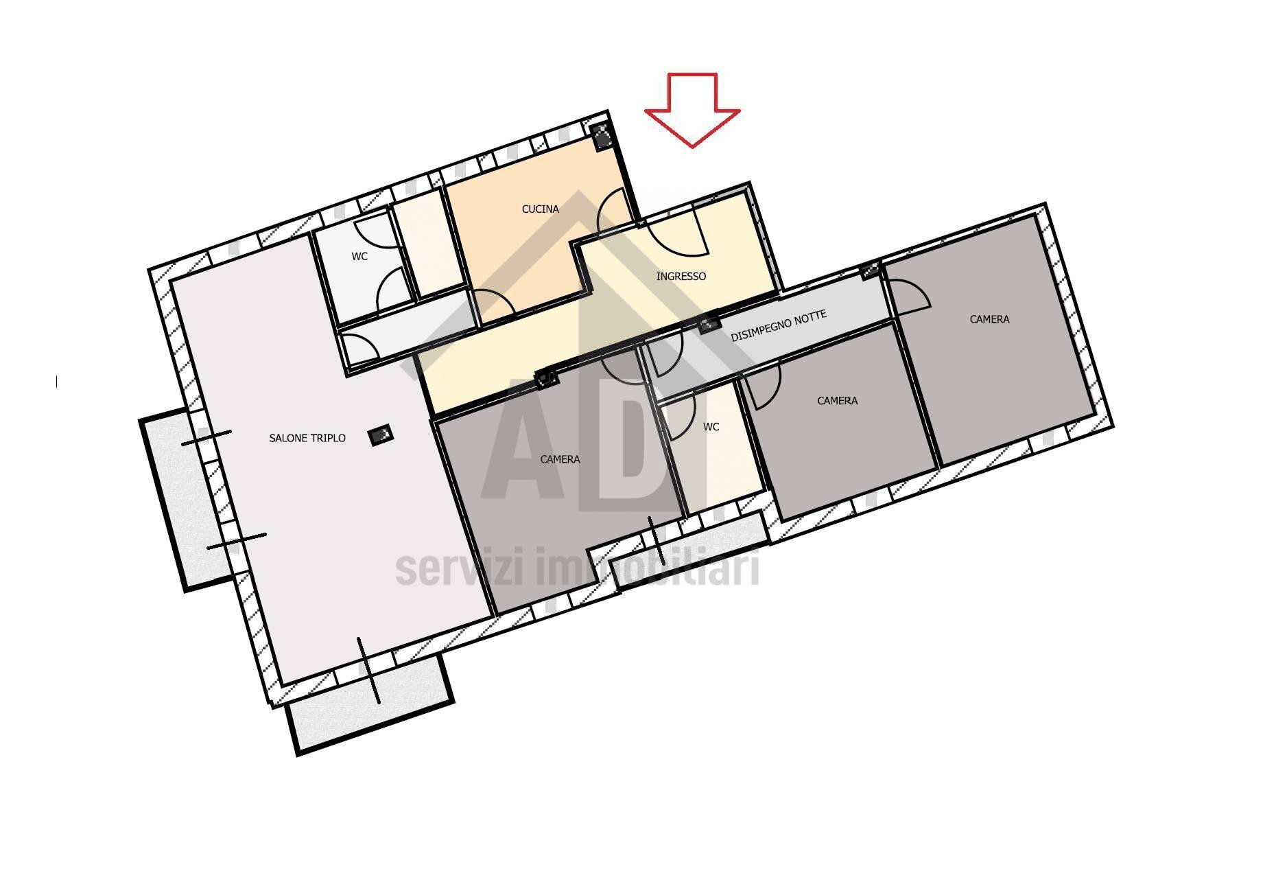 Foto 44 - Quadrilocale via monte santo
 
118, Cosenza - planimetria 1