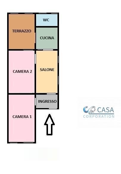 Foto 42 - Appartamento Corso della Costituente
 
57, Rocca di Papa - planimetria 1