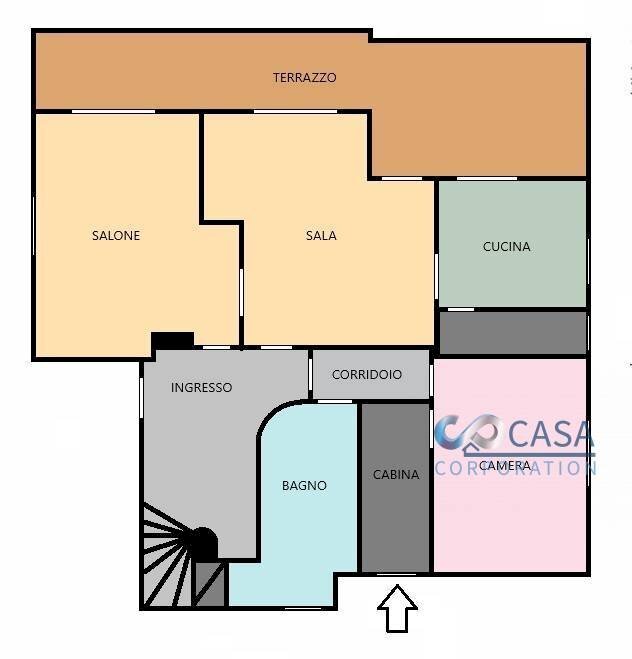 Foto 57 - Villa via casale lungo
 
9, Palestrina - planimetria 1