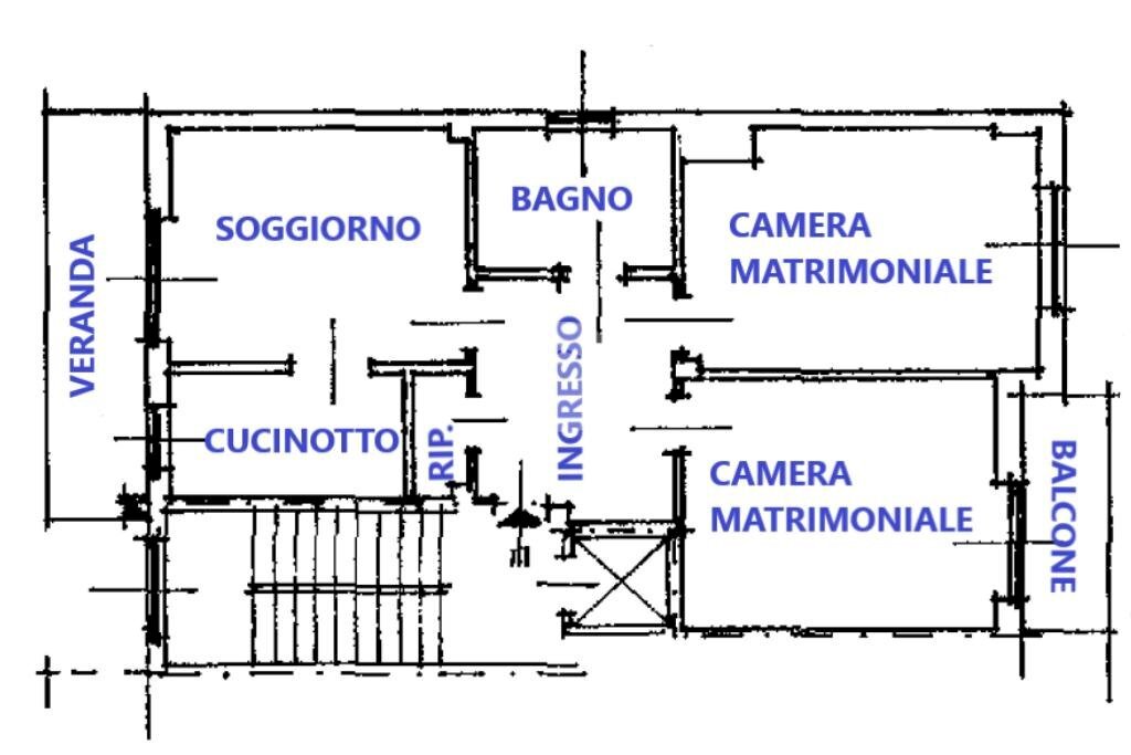 Trilocale Via Di Nanni, Nichelino - planimetria 1