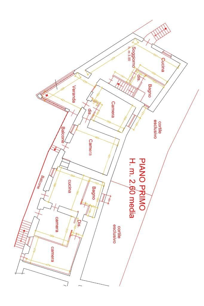 Casa semi indipendente Via Ruata, Prarostino - planimetria 1