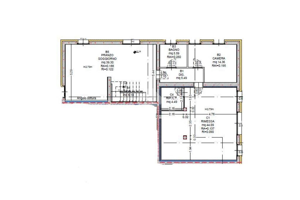 Casa semi indipendente Via Gruppo, Carpi - planimetria 1