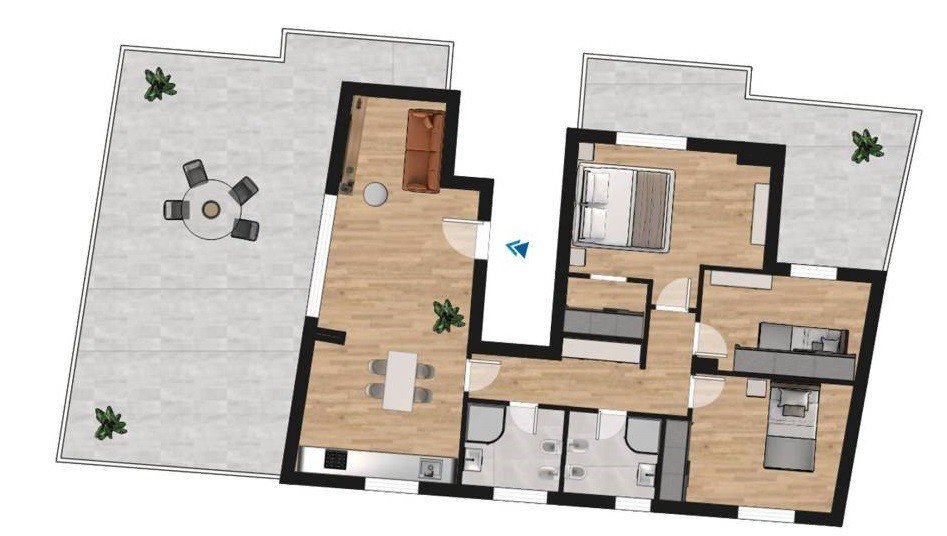 Attic Bologna - floor plans 1