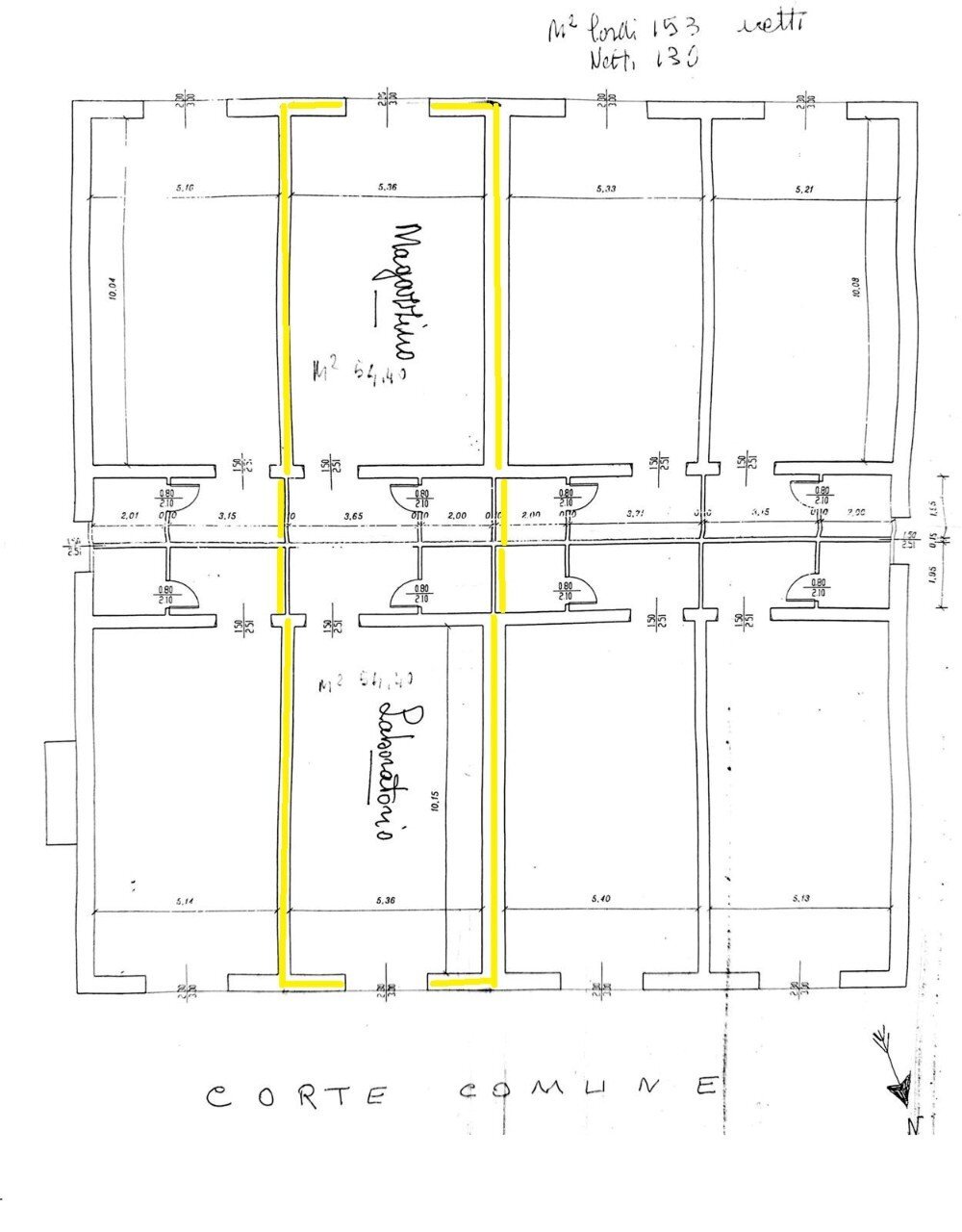 Shop Massa Lombarda - floor plans 1