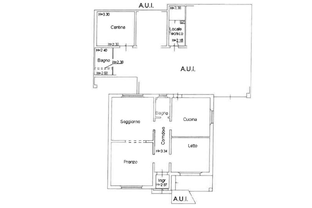 Apartment Via Val Sugana, Ravenna - floor plans 1