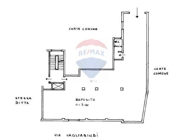 Pianta 2D - Commercial Premises Via Gustavo Vagliasindi
 
43, Catania - floor plans 1