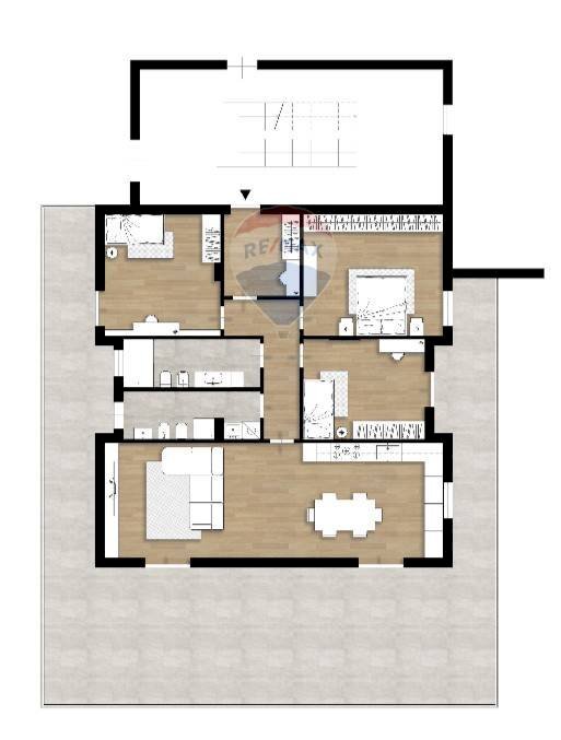 Pianta 2D - Appartamento Via Stazione
 
125, Acireale - planimetria 1