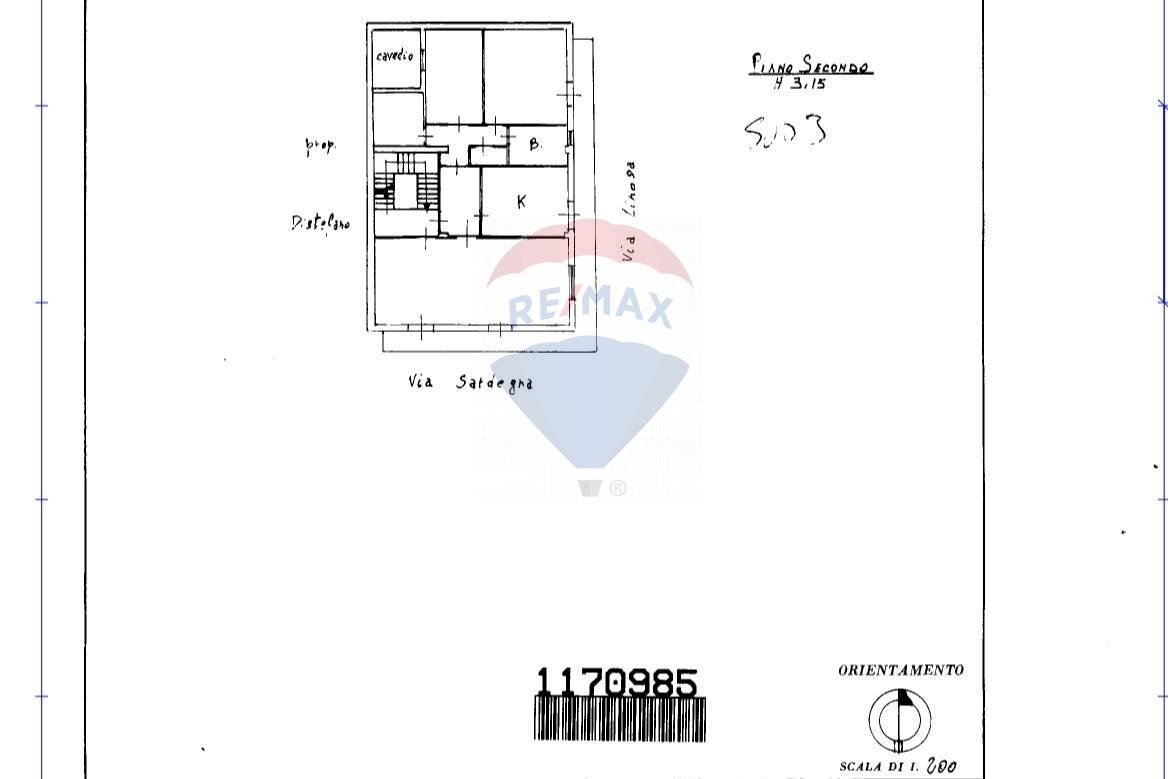 Pianta 2D - Appartamento via sardegna
 
25, Paterno - planimetria 1