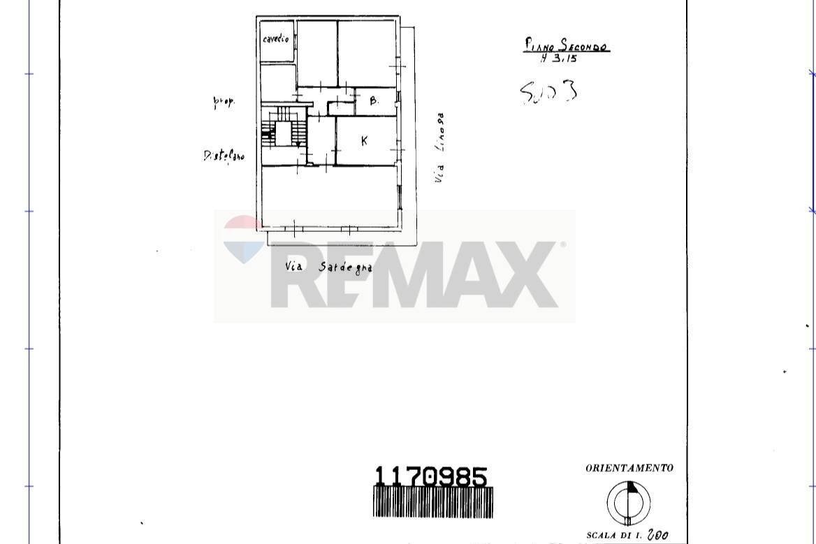 Pianta 2D - Appartamento via sardegna
 
25, Paterno - planimetria 1