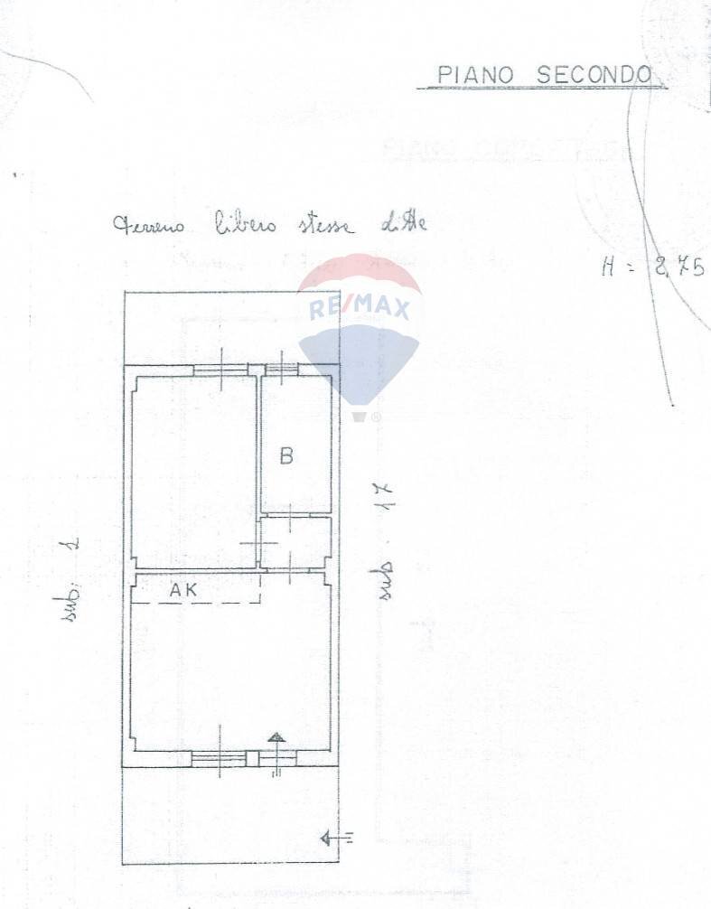 Pianta 2D - Bilocale Via Sparagonà, Santa Teresa di Riva - planimetria 1