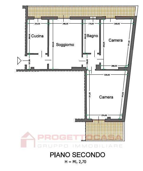 Foto 2 - Quadrilocale Via Arturo Toscanini, Grottammare - planimetria 1