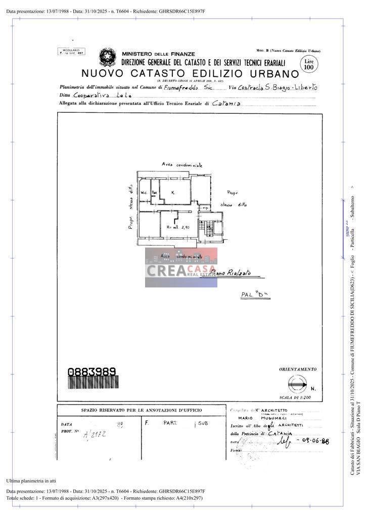 Foto 42 - Apartment Via Salvatore Calandruccio, Fiumefreddo di Sicilia - floor plans 1