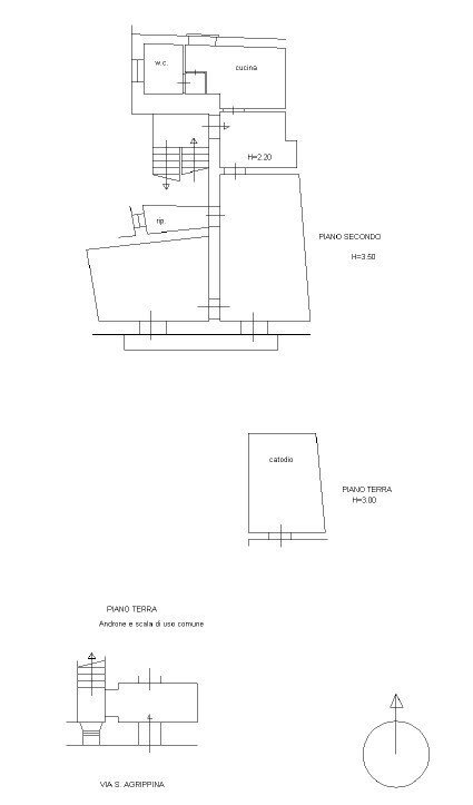Pianta 2D - Three-room apartment Via Sant'Agrippina
 
42, Enna - floor plans 1