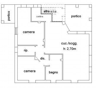 Villa via Italia 61, Revello - planimetria 1