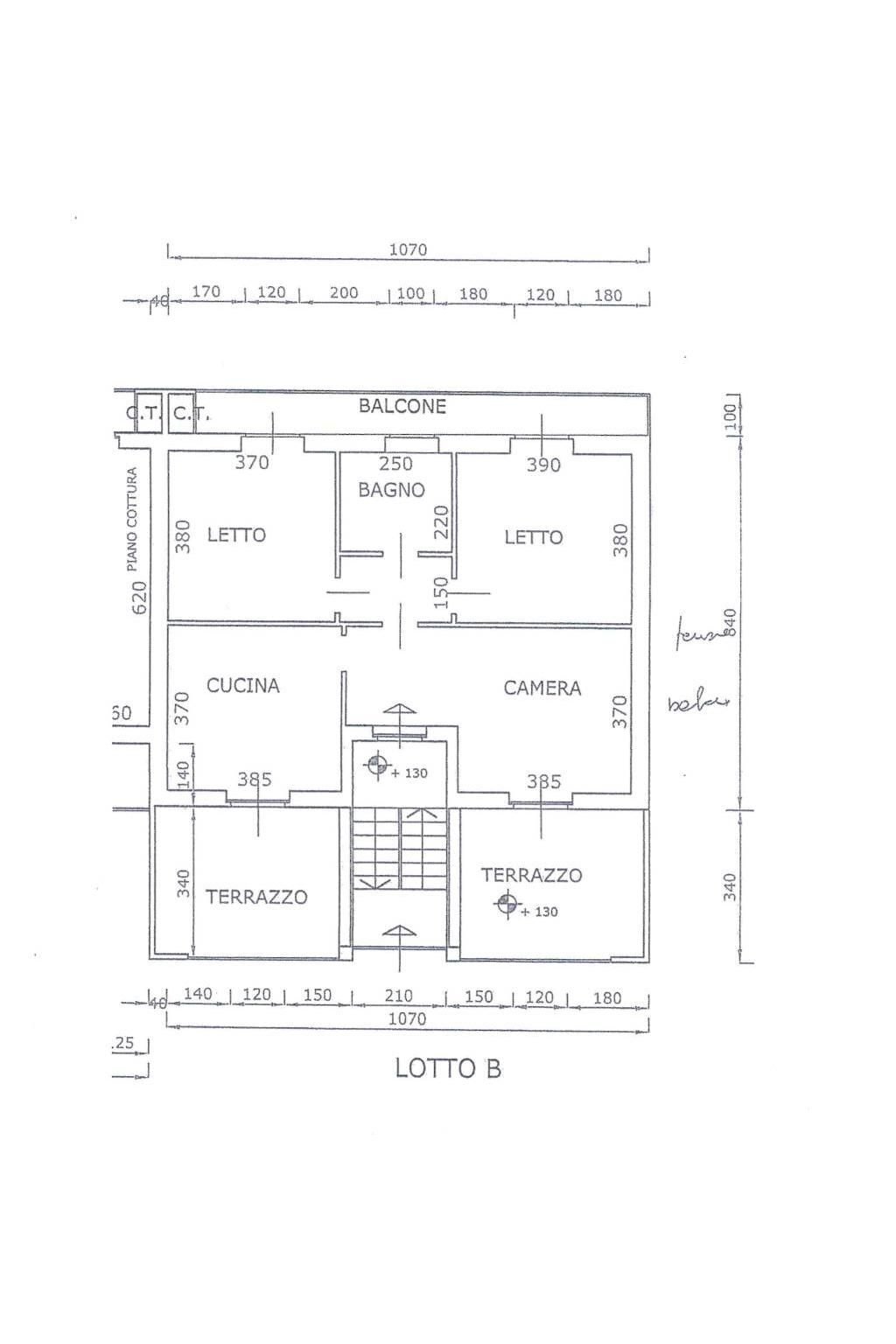 Four-room apartment via Giacomo Piscina, 45, Carmagnola - floor plans 1