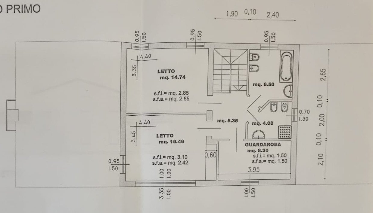 Single Family Villa Occhiobello - floor plans 1