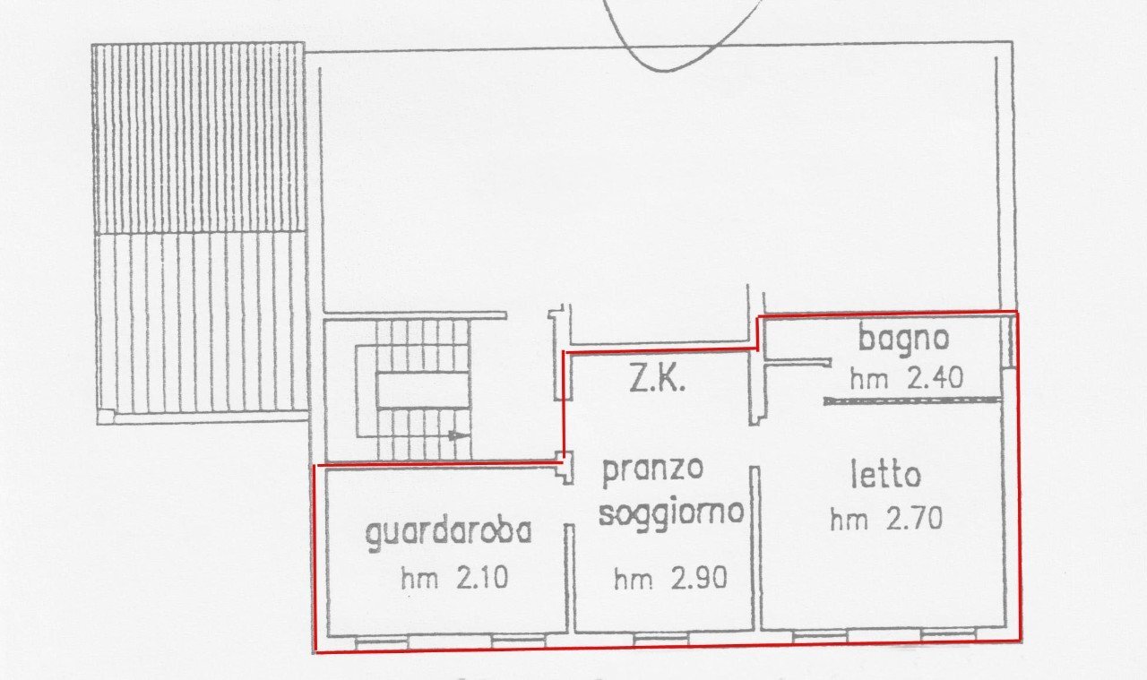 Appartamento Ferrara - planimetria 1