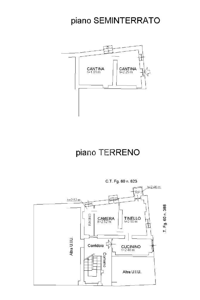 Two-room apartment Via amprino, Coazze - floor plans 1