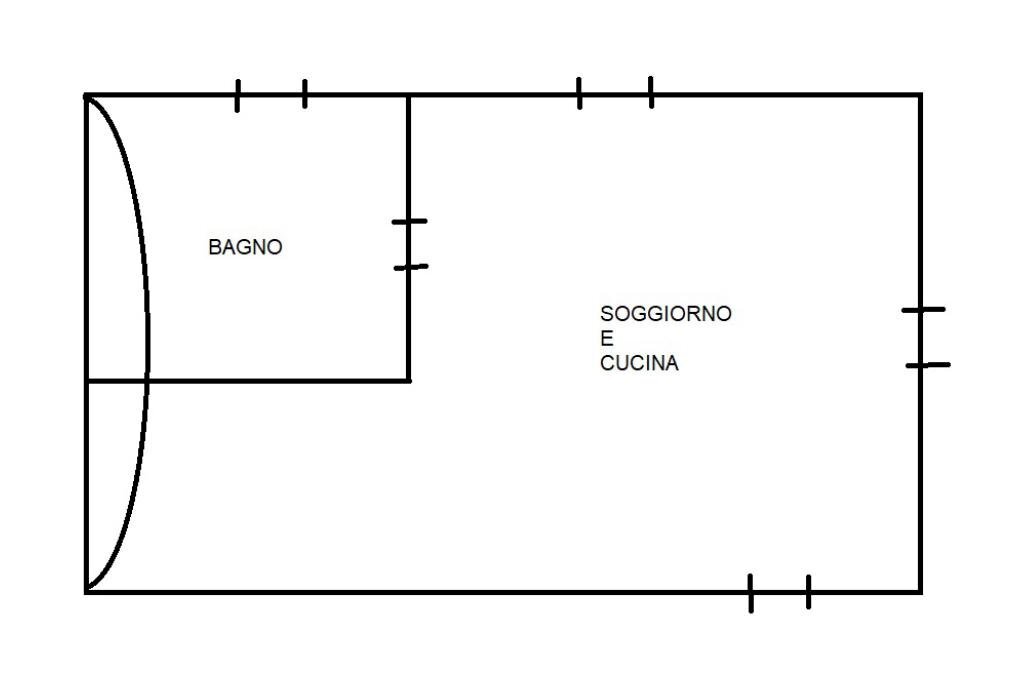 Rustico Via Carpeneti, Gambasca - planimetria 1