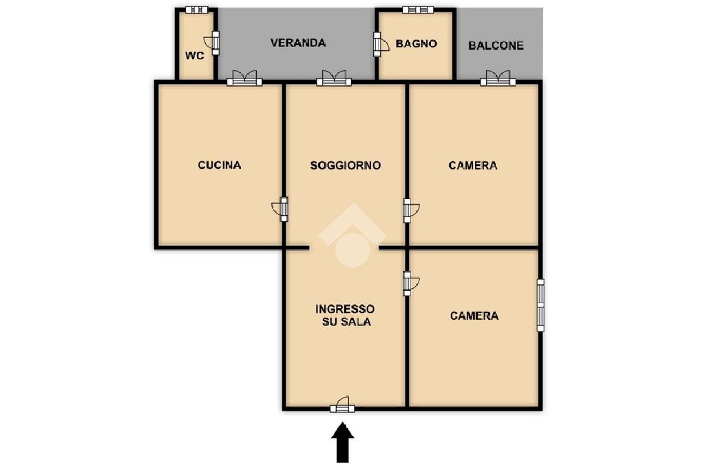Trilocale Via Orazio Grassi, Savona (zona Centro) - planimetria 1