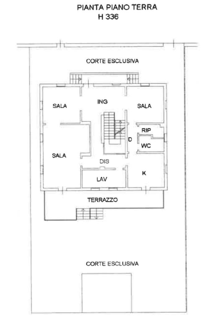 Villa Via Battindarno, Bologna (zona Santa Viola) - planimetria 1