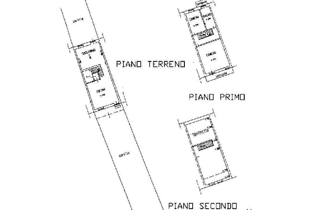 Semi-detached house Cantone Gianmaria, Castelletto Cervo - floor plans 1