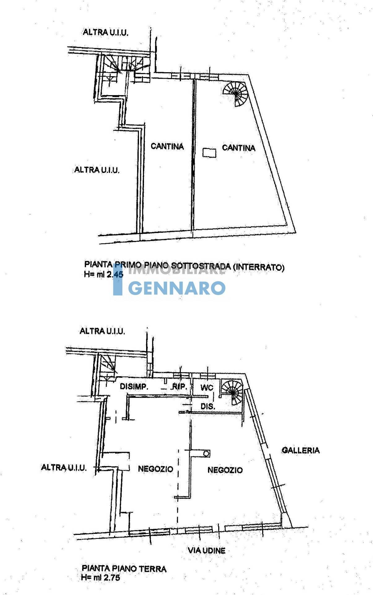 Foto 1 - Negozio Via Udine, Mortegliano - planimetria 1