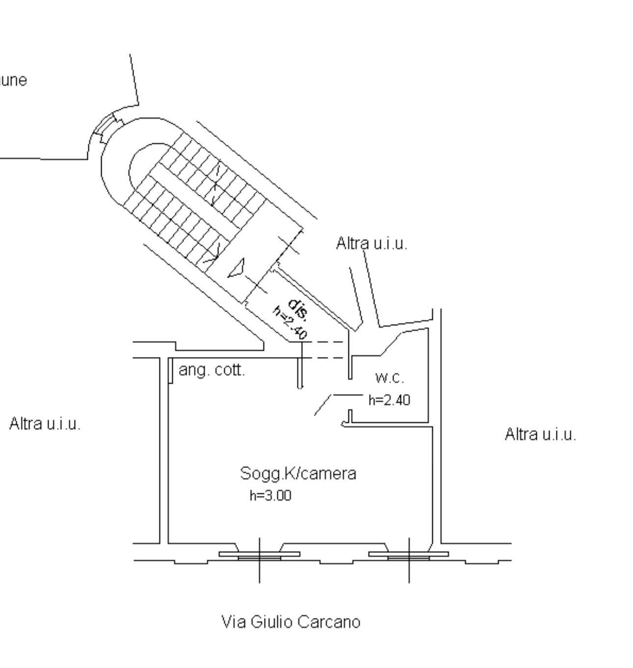 Foto 10 - Two-room apartment Via Giulio Carcano, Milano - floor plans 1