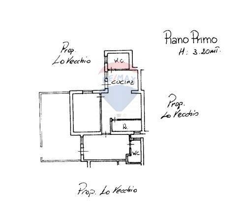 Pianta 2D - Trilocale Via Ciucca
 
16, Cinisi - planimetria 1