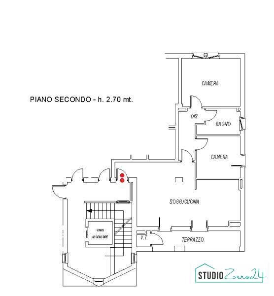 Foto 16 - Three-room apartment Amelia - floor plans 1