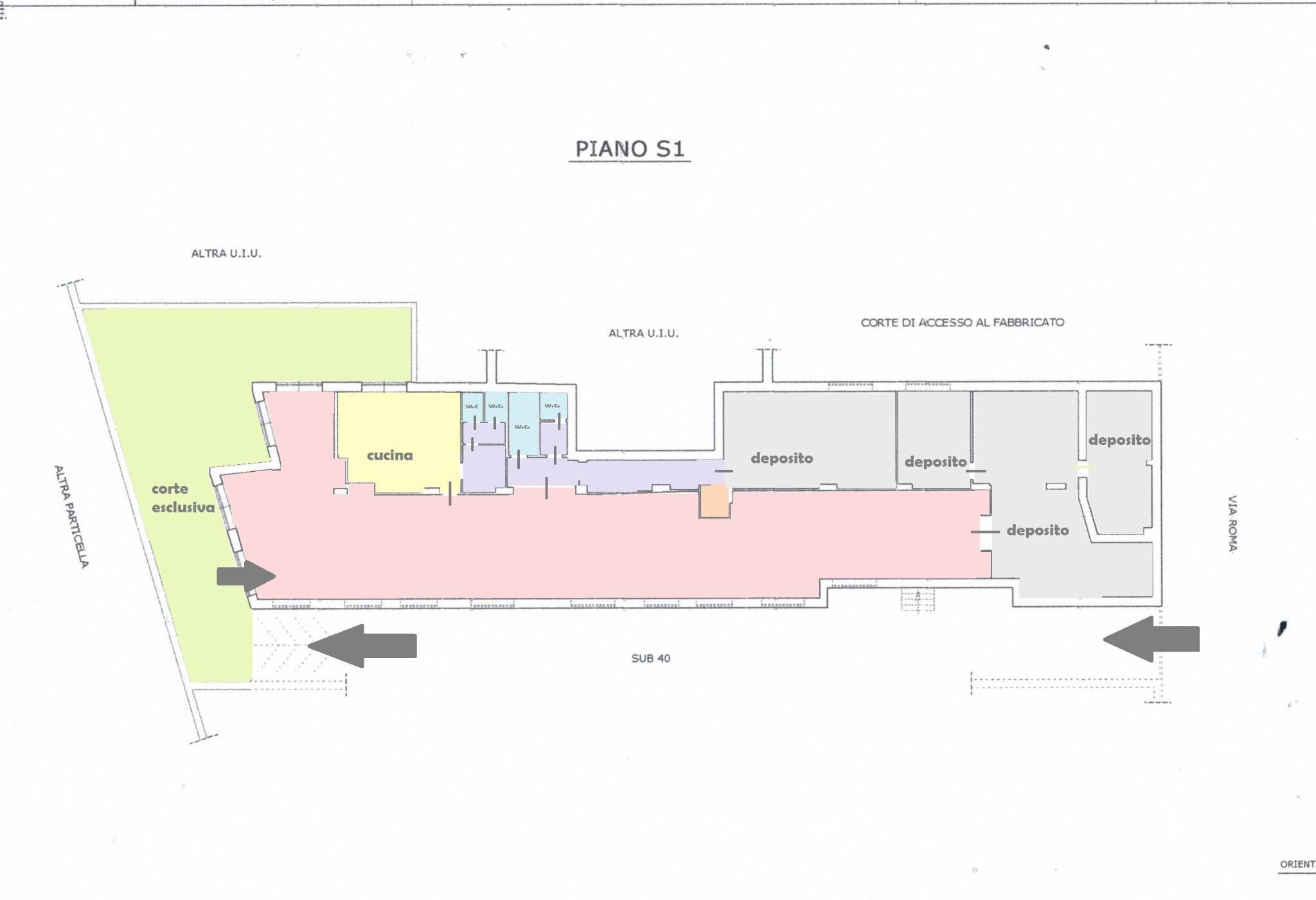 Negozio via Roma, 16, Portici - planimetria 1